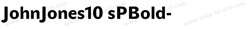 JohnJones10 sPBold字体转换